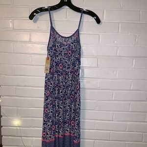 Girls colorful flower maxi dress